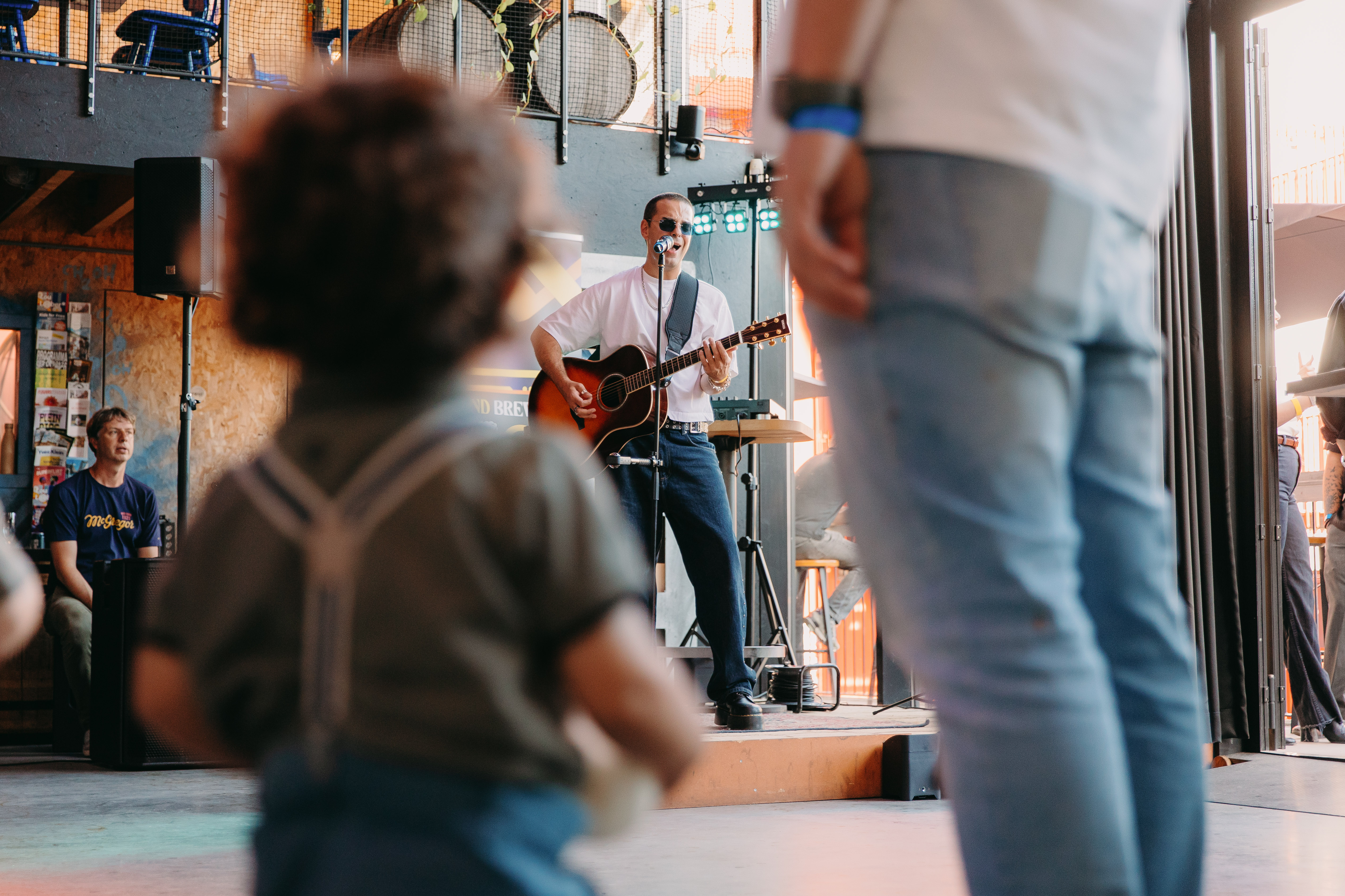View through the crowd at Beats and Brews 2026