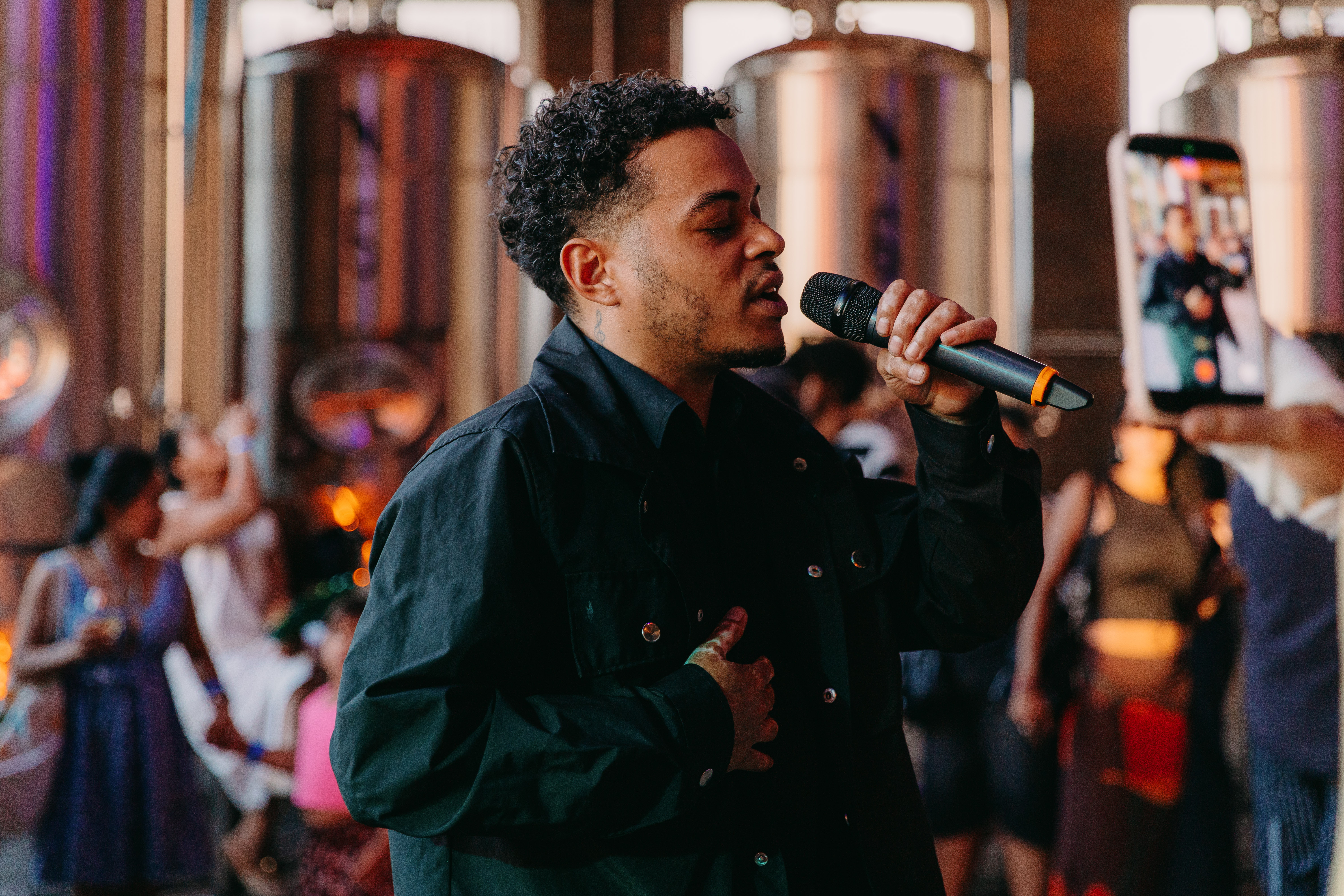Vocal performance at Beats and Brews 2026