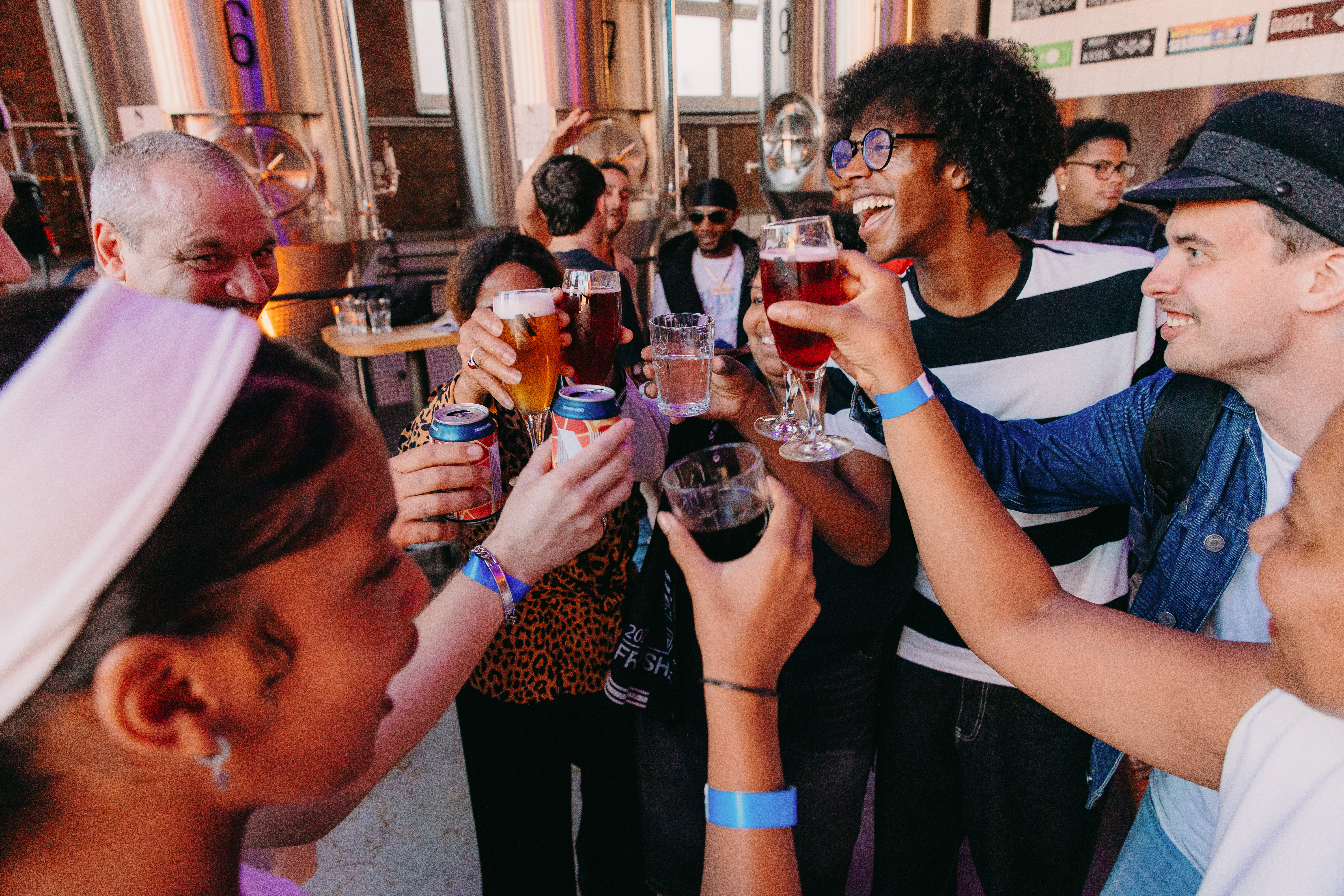 A celebratory cheers at Beats and Brews 2026