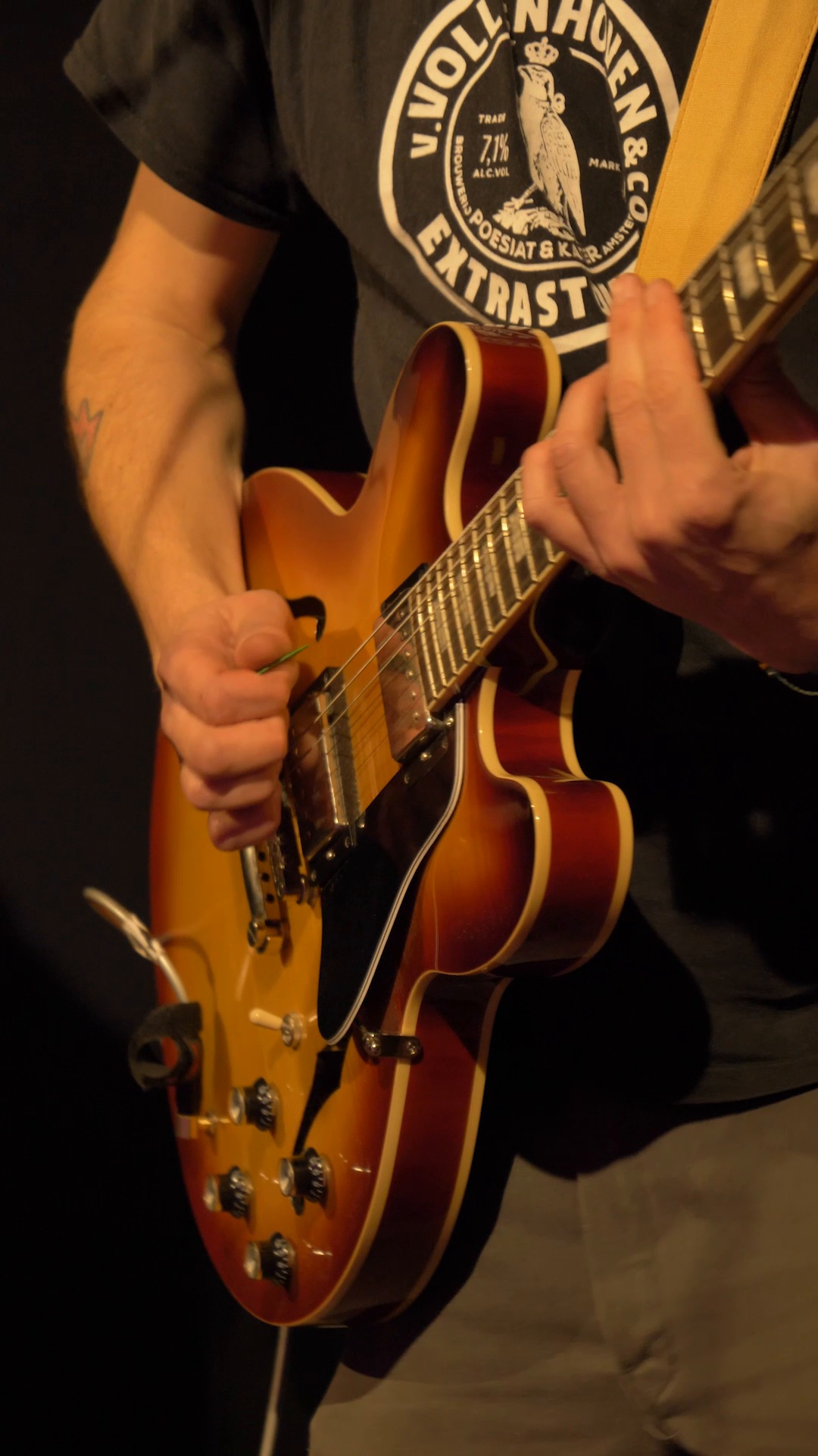 Live guitar performance at Beats and Brews 2025