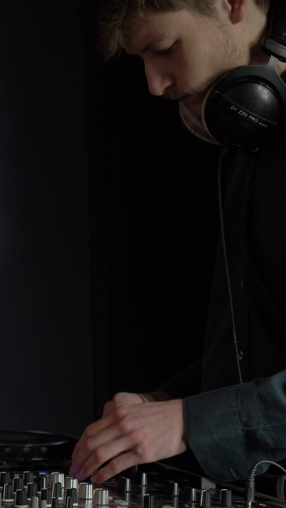 Close view of a DJ performing at Beats and Brews 2025