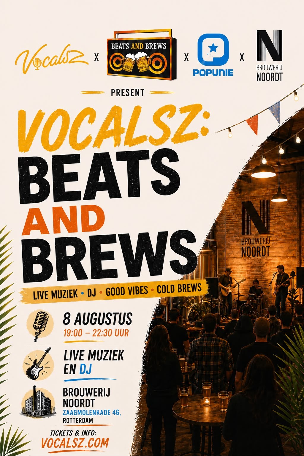 Beats and Brews event poster